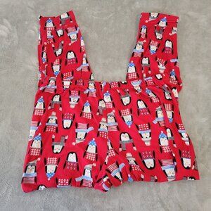 Secret Treasures Womens Pajama Pants 2X 18W 20W Plus Red Penguins NOV171E